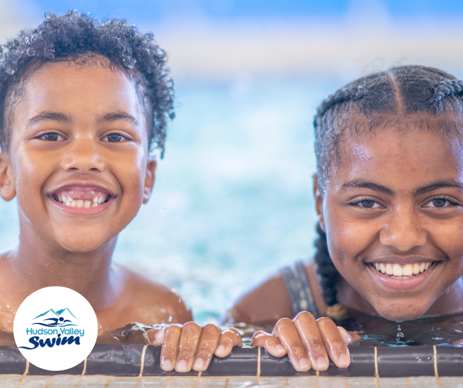 two kids swimming at hudson valley swim dunedin