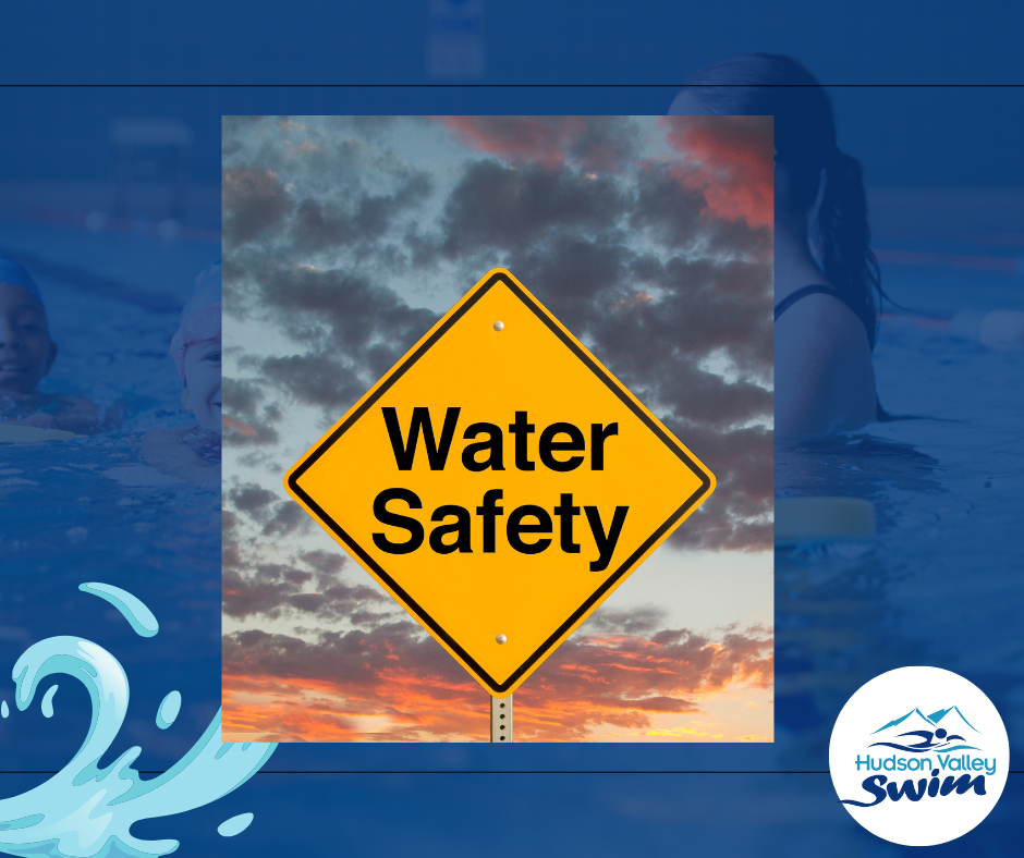 sign that says water safety