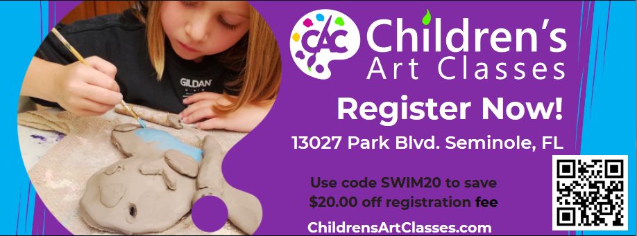 Childrens art classes in seminole save money with our discount code