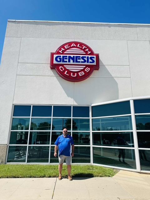 Jayson Crowley in front of Genesis Fitness where Hudson Valley Swim West Central Wichita operates